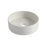 Perugia Concrete BNK Basin  390 X 390 X 120mm - Light Terrazzo